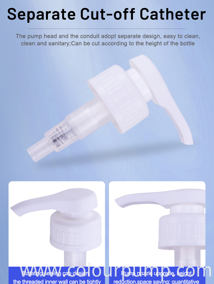 China Manufacturer Plastic Pump Lotion Bottle Caps